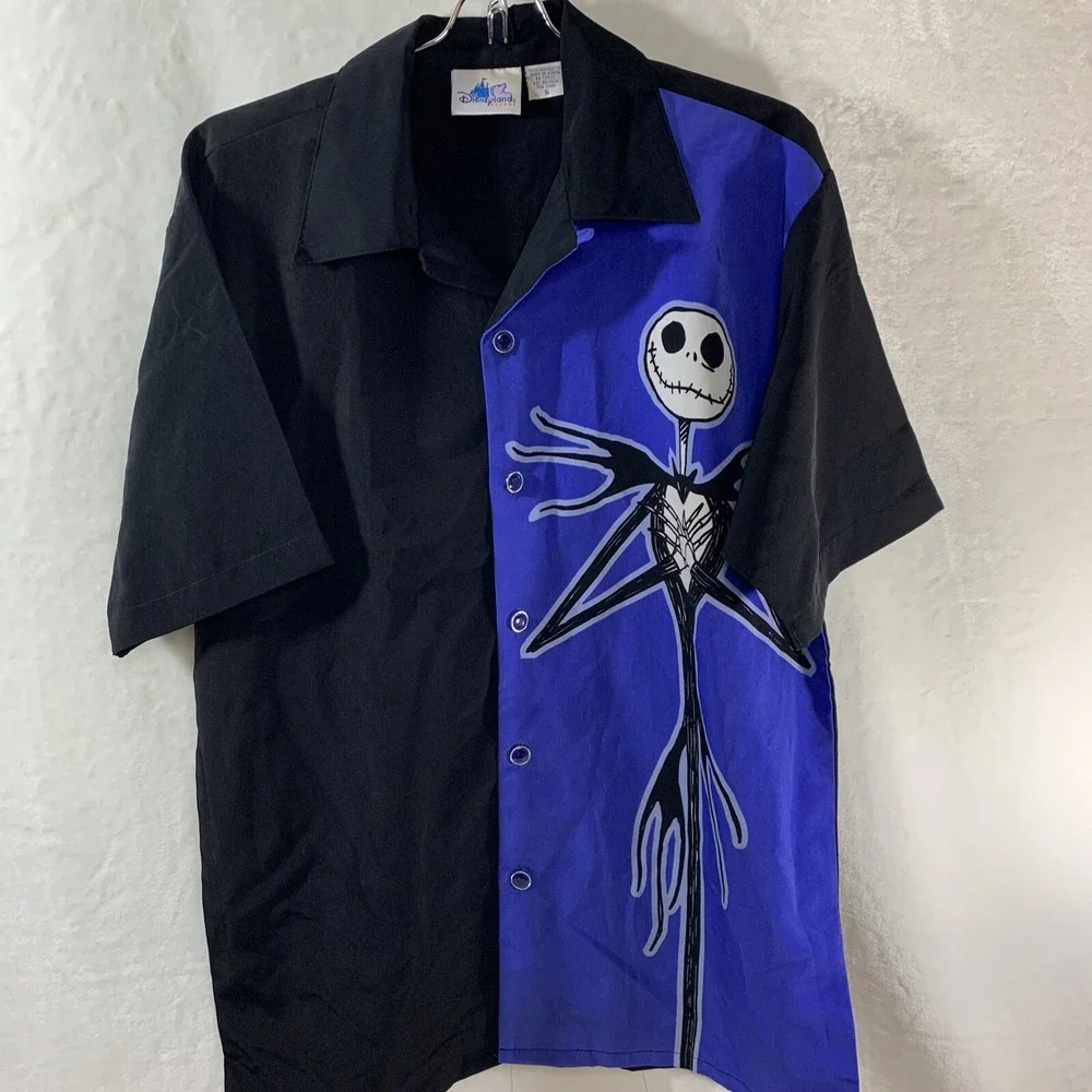 Tim Burton's Nightmare Before Christmas Men's Button Down Shirt Disney size S - Picture 14 of 14